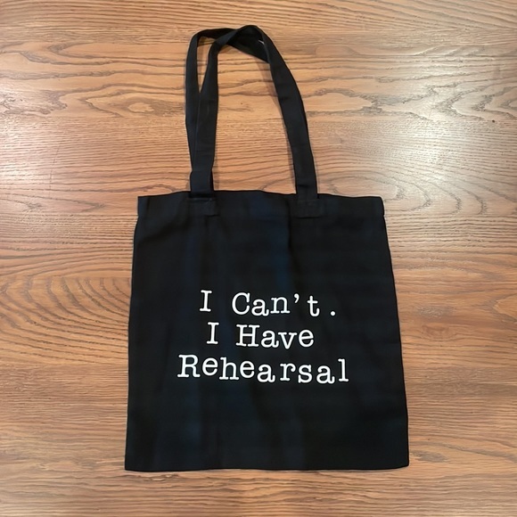 Handbags - Black and White Theatre Geek Tote Bag with Drama Masks - excellent condition